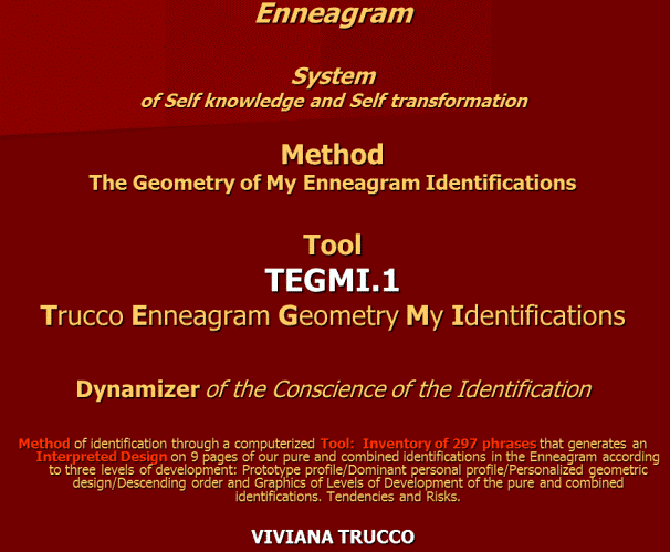 Trucco Enneagram Geometry My Identifications